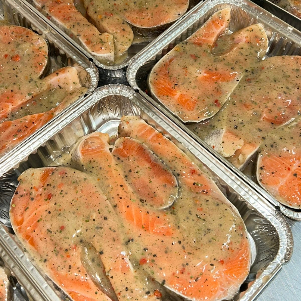Форель стейк в маринаде (для жарки) СИБРЫБА