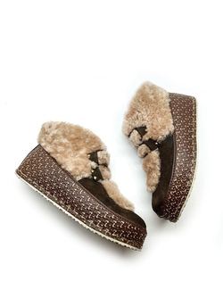 Ботильоны меховые зимние