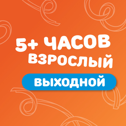 Взрослый билет на тариф "5+ часов" (выходные дни)