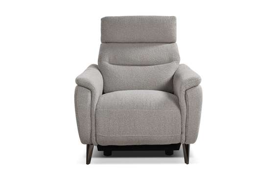 Кресло-реклайнер Level, серое букле