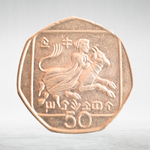 Cyprus, 50 Cents (Abduction of Europa), 1994, VF