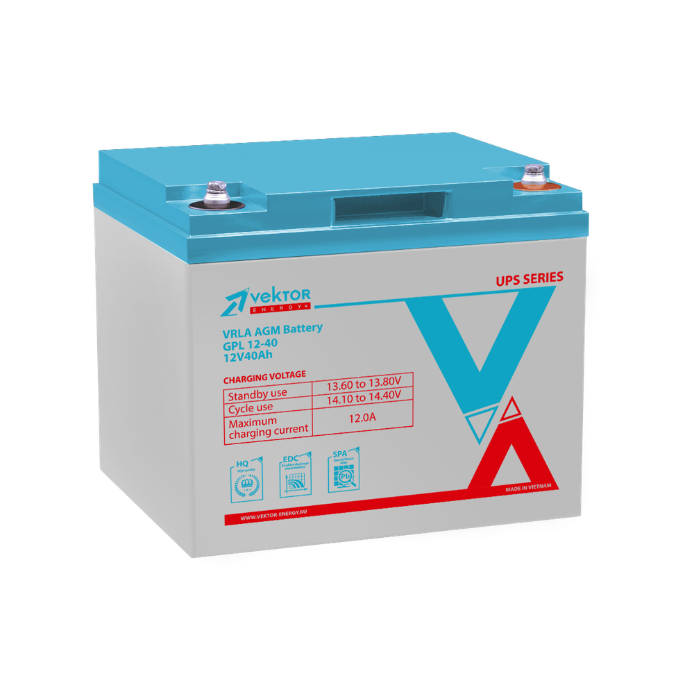 Аккумулятор  VEKTOR ENERGY GPL 12-40