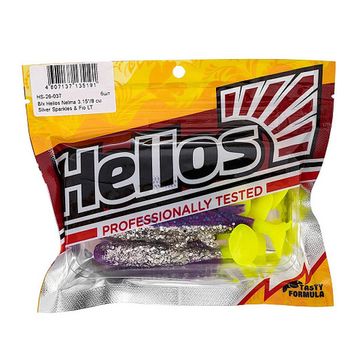 Виброхвост Nelma 3.15'/8 см Silver Sparkles & Fio LT 6шт. (HS-26-037) Helios
