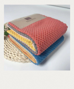 Двусторонние впитывающие тряпки из пшеничного волокна (4 шт.)