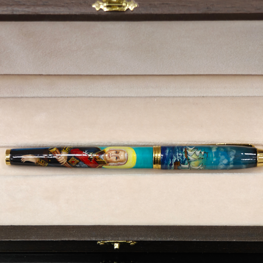 Ручка Parker с ручной росписью Палех "Адмирал Ушаков"