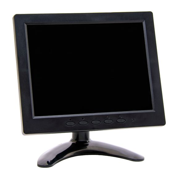 Монитор POScenter 8&quot; TFT LED (VGA+AV+HDMI) (800х600, 4:3, HDMI 1,5 м, подставка, БП), черный, арт. SH8-VAD86-4315SB