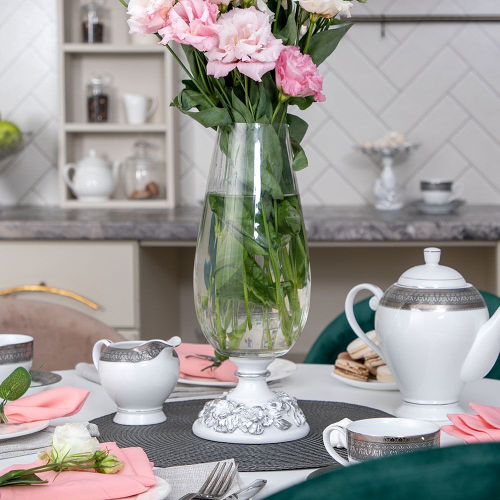 Ваза для цветов Лето Белая