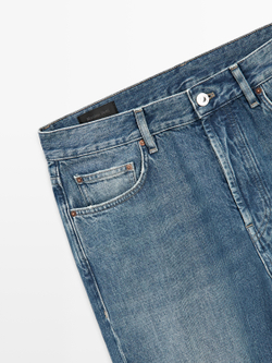 Massimo Dutti Джинсы прямого кроя, индиго