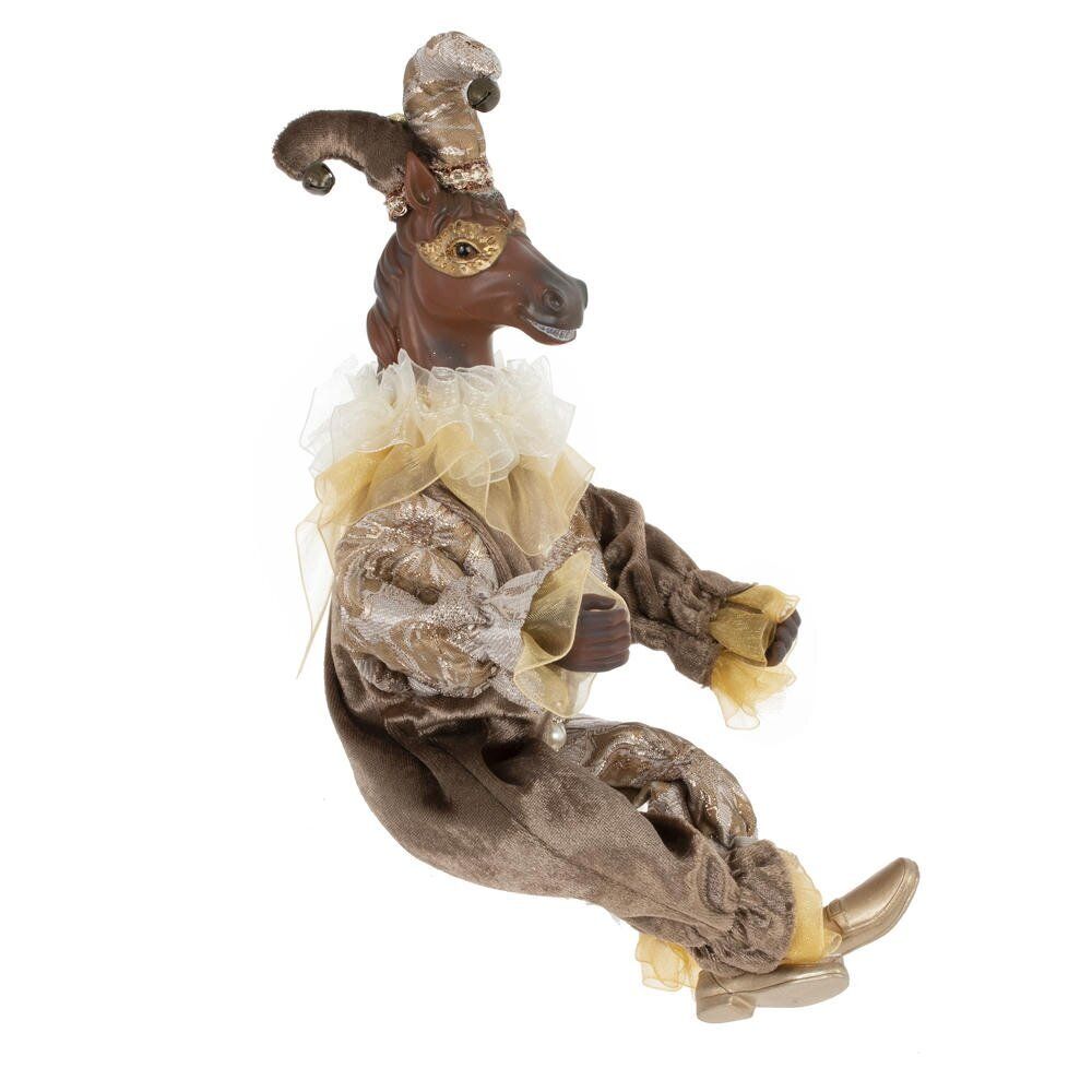 GAEM Игрушка набивная подвес "Лошадь-клоун", L15 W10 H37/24 см