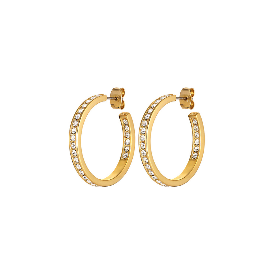 Серьги Dyrberg Kern JUSTINA SG CRYSTAL 420136 BW/G
