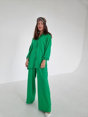 Рубашка из вискозы | Зеленый