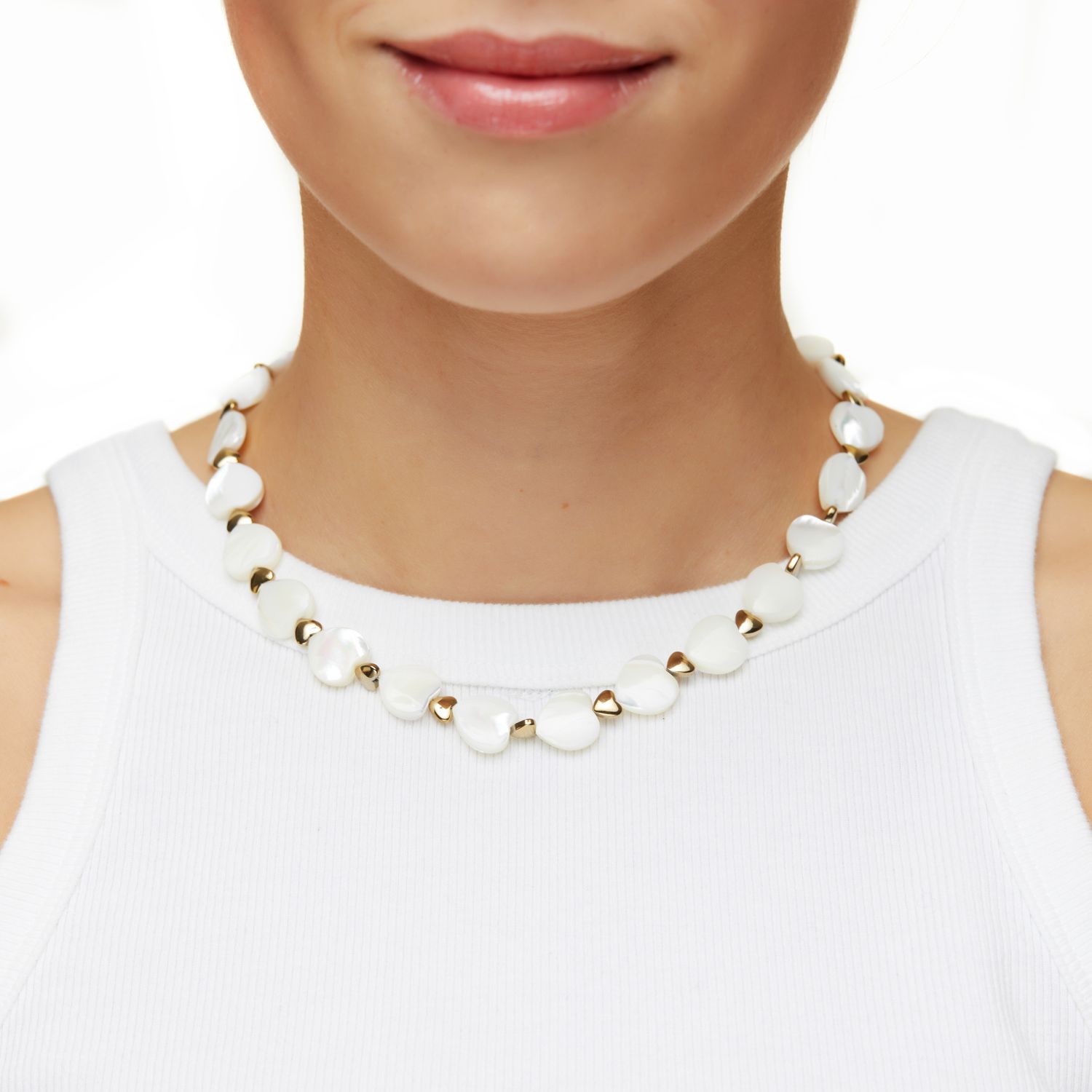 Колье Pearl Heart Necklace