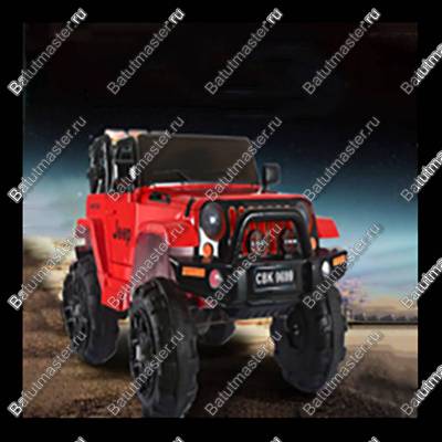 Детский электромобиль "Jeep BEB" красный, стандартная комплектация