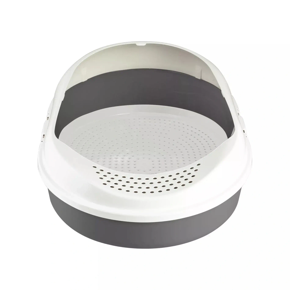 Лоток для кошек с бортом и сеткой «Космо», цвет серый, 51.99*37.8*21.3 см, цвет серый