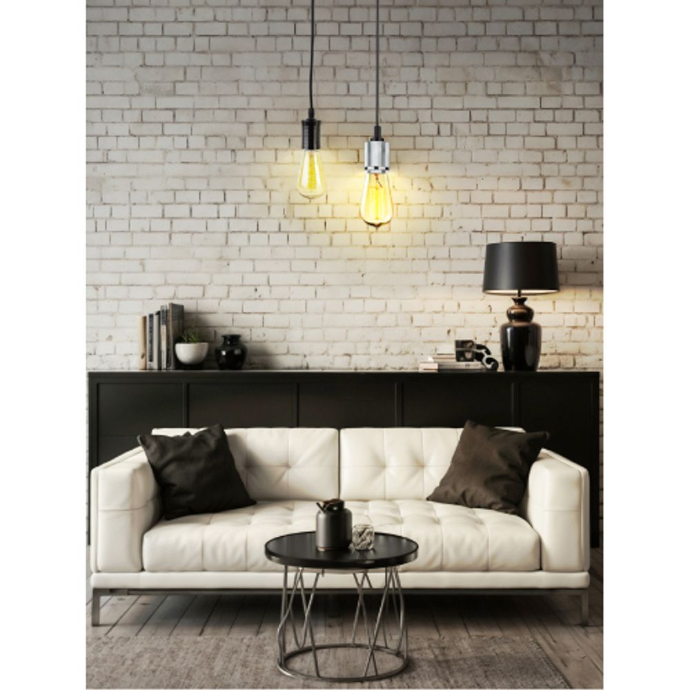 Светильник подвесной ЭРА PL13 E27 - 8 CH под лампу E27 хром | Подвесные светильники