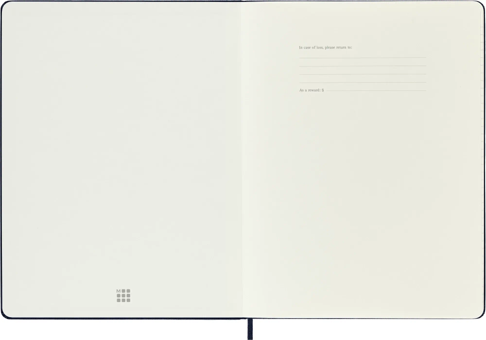 Еженедельник на 2025 год (DHB2012WN4) Moleskine Classic WKNT XL 190х250мм 144стр. синий сапфир