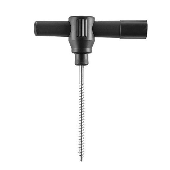 Бур-ввертыш Helios крепежный для зимней палатки №2 (черный)