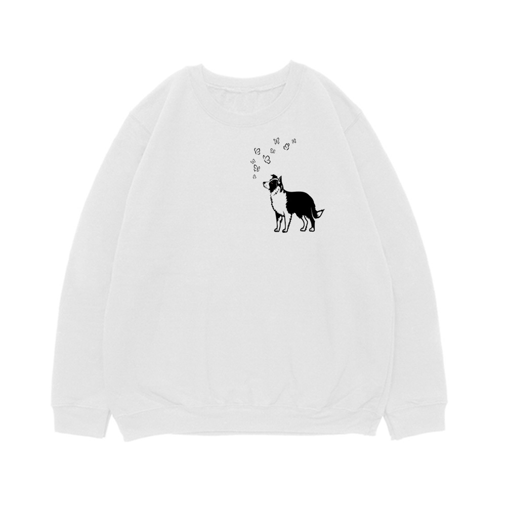 Свитшот "Колли с бабочками"