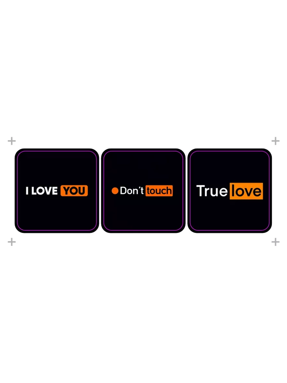3д стикеры на телефон и чехол Любовь