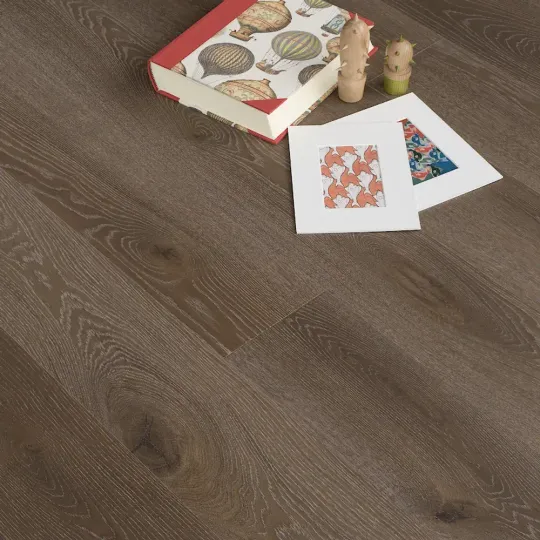 Инженерный паркет Coswick Дуб Дымчатый Топаз (Rauchtopaz) Шелковое масло ультраматовое