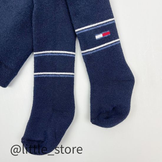 Колготки махровые, Темно-синие