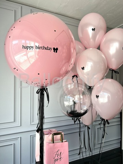 Набор шаров "Бантики" с шаром