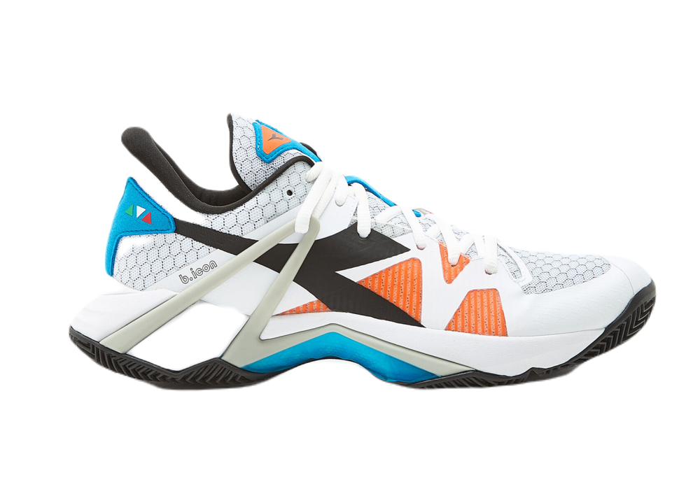 Теннисные кроссовки Diadora B.Icon Clay - white/black/blue jewel