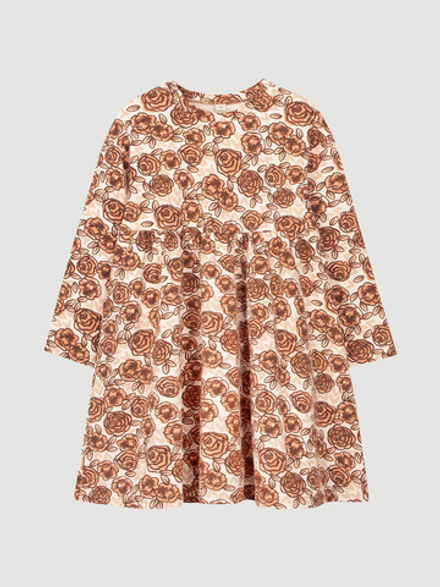 Платье оверсайз с длинным рукавом Mjölk Roses