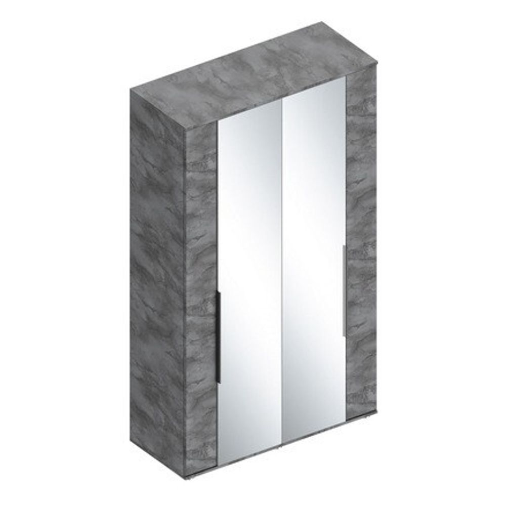 МС "Лео 2" Шкаф 4-ств с зеркалом (Айрон рок), Велес, г. Туймазы