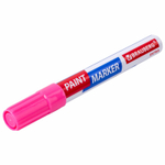 Маркер-краска лаковый EXTRA (paint marker) 4 мм красный усиленная нитро-основа BRAUBERG (12 штук в упаковке)