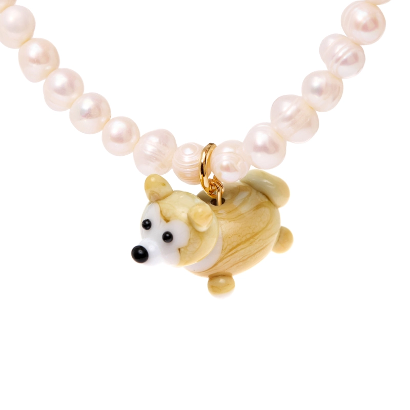 Колье Мой Любимый Пушистик с Жемчугом – Собака