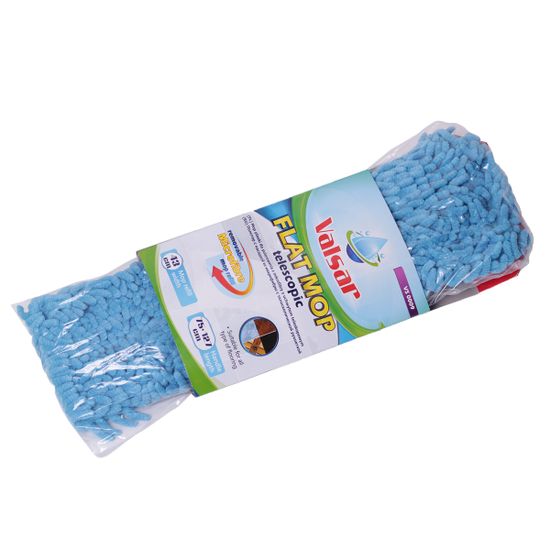 Швабра-флаундер с насадкой из микрофибры 40 см. Valsar VS-0009 и телескопической рукояткой 127 см