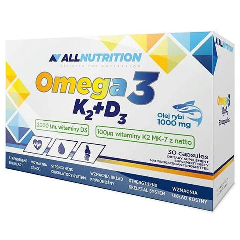 AllNutrition Omega-3 D3+К2  (30 капс.)