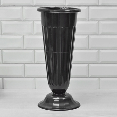 Ваза для цветов под срезку 44см (черный)