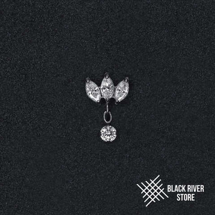 Pendant 3K Marquise Crystal