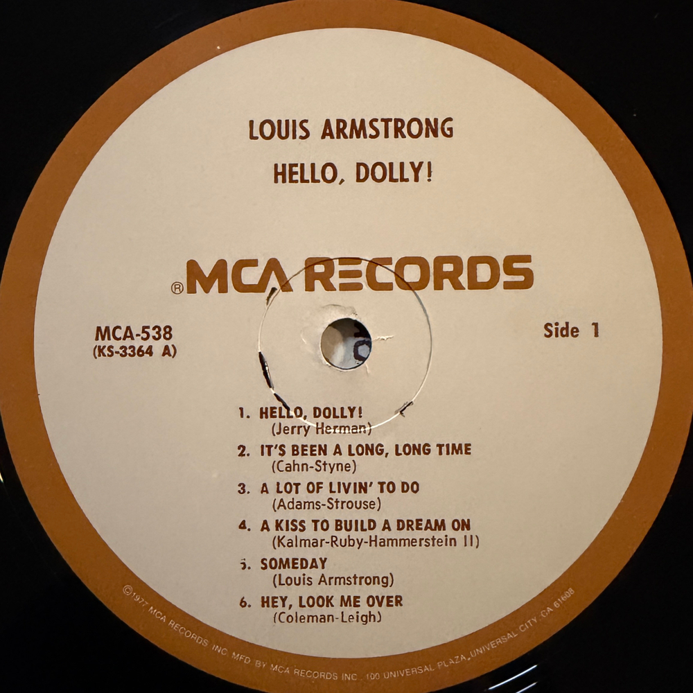 Louis Armstrong ‎– Hello, Dolly! (США 1977г.) Т