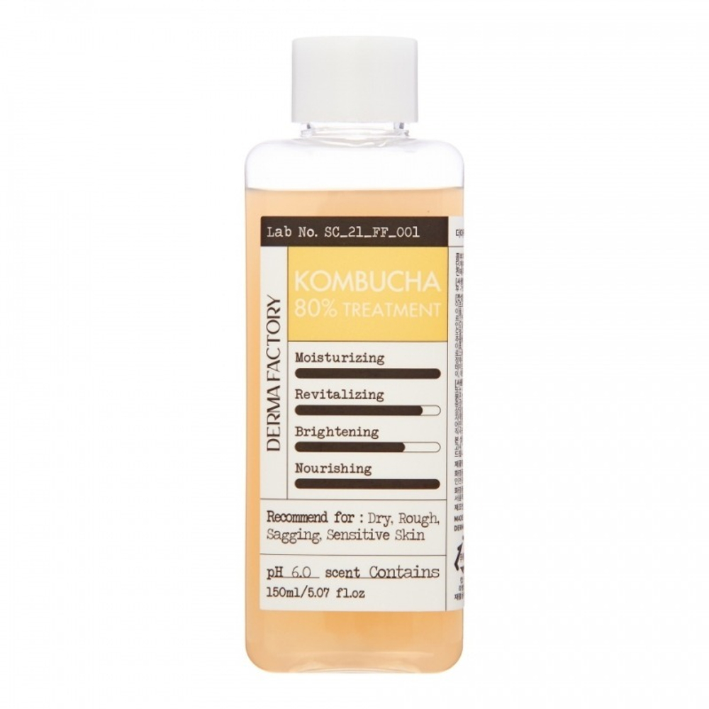 Derma Factory Питательная тонер-эссенция с 80% чаем комбуча Kombucha 80% Treatment