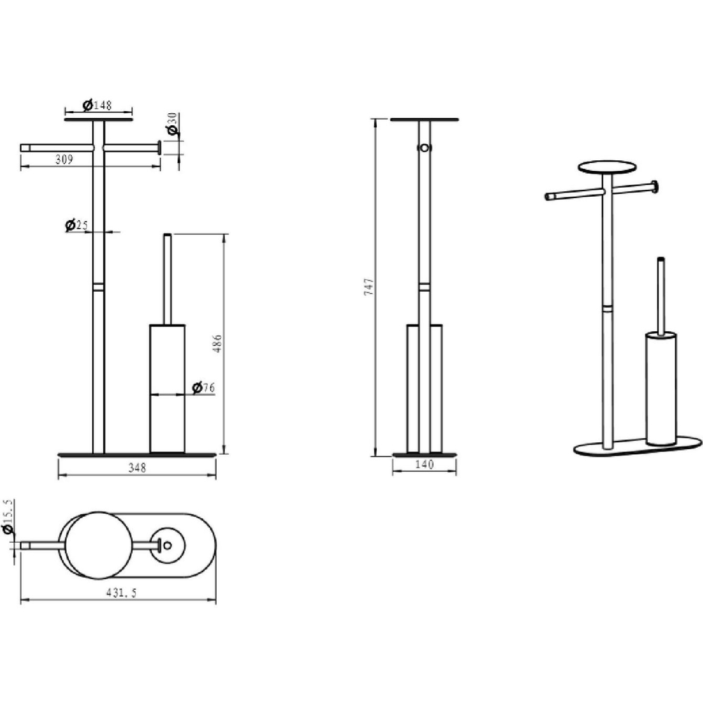 Стойка Boheme Venturo 10953-W White