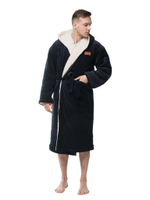 Теплый халат "Северный путь" на меху из натуральной овечьей шерсти