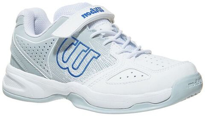 детские Кроссовки теннисные Wilson Kaos KID - white/pearl blue/dazzling blue