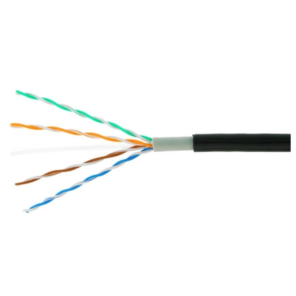 Витая пара Cablexpert [UPC-5051E-4-CU-OUT] Кабель Cablexpert (RU) UTP outdoor 4x2x0.51, медный, кат.5e, однож., 305м, box, черный