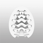 Супер эластичный мастурбатор в виде яйца Wavy (Цвет: белый)