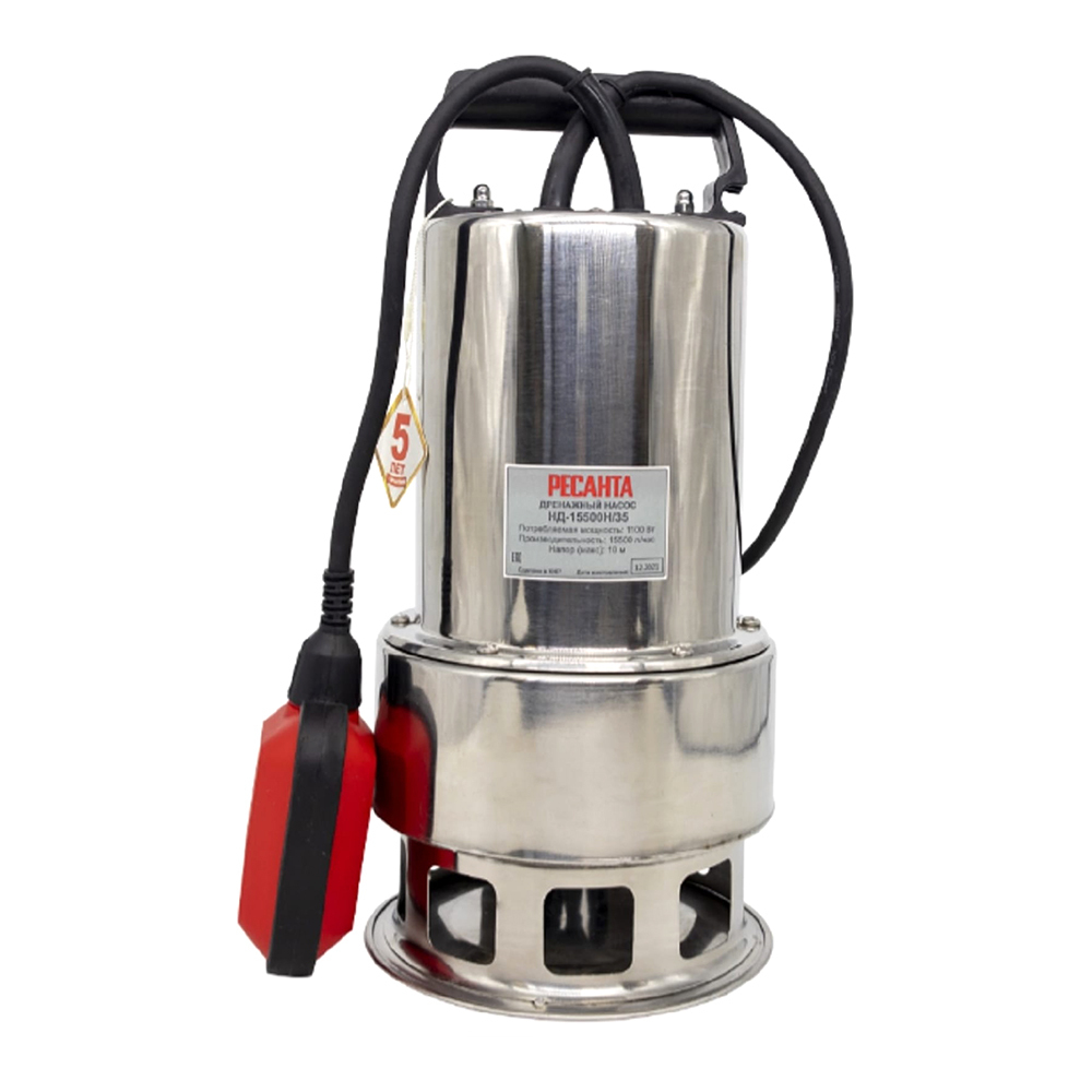 Насос погружной дренажный Ресанта НД-15500Н/35