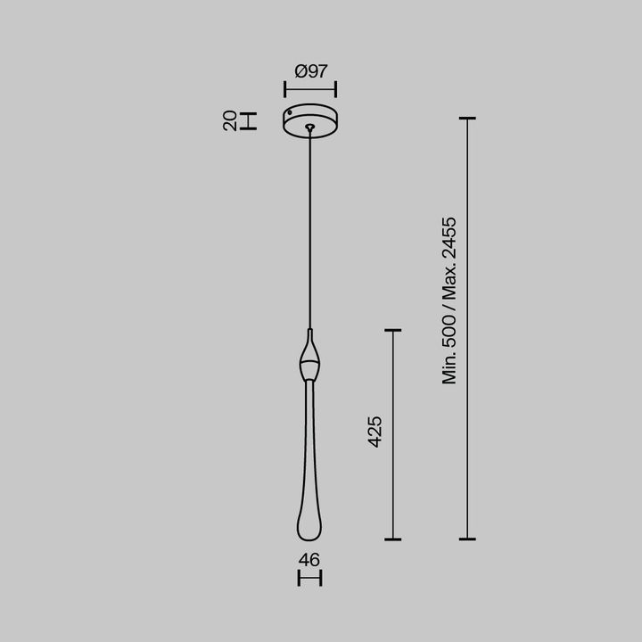 Подвесной светодиодный светильник Modelux Modestyle MS.88920.1 GD
