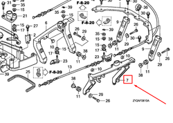 40157-ZY3-000 BRACKET, L. SIDE COVER