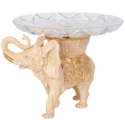 Фруктовница-конфетница Слон Джайпурарт Айвори