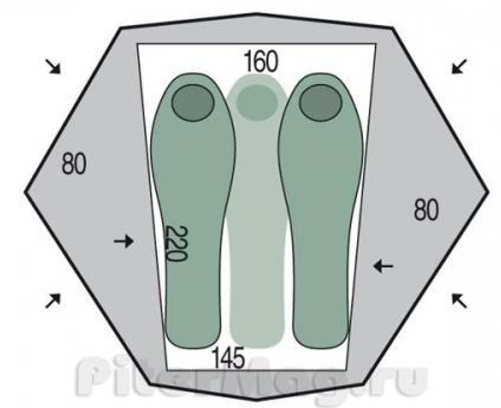 Палатка Pinguin Aero 3