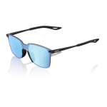 Спортивные очки 100% LEGERE SQUARE Soft Tact Black - HiPER Blue Mirror Lens
