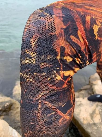 Гидрокостюм из лайкры Epsealon Rash Camo Brown Lycra