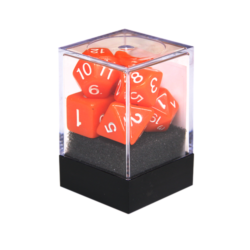 Набор разногранных оранжевых кубиков